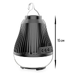 Колонка ZQS1317, Bluetooth, 15см, дин.1шт/3", 5Вт, подсветка, черная