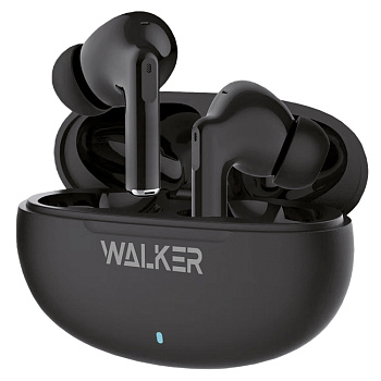 Наушники WALKER WTS-60, шумопод. ENC, независ. работа наушников, черные