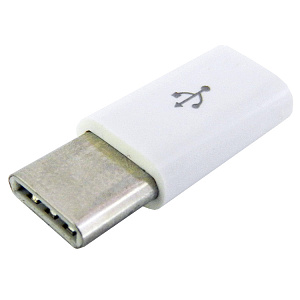 Адаптер AMTC01 TYPE-C (папа) - micro USB (мама) пластиковый в пакете (цвет в ассорт.)