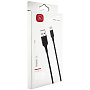 Кабель USB NB-143, 2.4А, Lightning, нейлон, черный