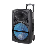 Колонка NDR-12, Bluetooth, 61см, дин. 1шт/12", 40Вт, пульт, микрофон, черная