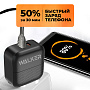 СЗУ WALKER WH-37, 3А, 18Вт, USB/Type-C, поддержка QC+PD, черное