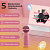Микрофон-колонка Bluetooth AMFOX AM-MIC70, розовая