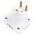 Тройник WALKER WH-03 в розетку, поворотный, плоский, белый