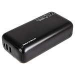Power Bank PR-200, 20Вт, 30000 mAh, поддержка QC+PD, дисплей, черный (-)