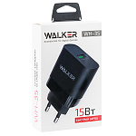 СЗУ WALKER  WH-35, 3А, 18Вт, USB, поддержка QC, черное