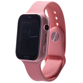 Смарт-часы H140, диаг 1,83', SIM-карта, 650 mAh, камера, детские, розовые (-)