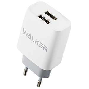 СЗУ WALKER  WH-31, 2.1А, 10,5Вт, USBx2, белое