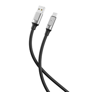 Кабель USB NB-251, 6А, Type-C, поддержка QC, черный (-)