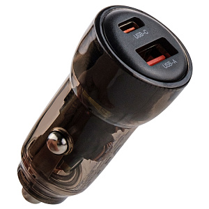 АЗУ CC60, 60Вт, USB/Type-C, поддержка QC+PD, черное (-)