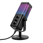 Микрофон для компьютера WALKER WCM-60, игровой, шумоподавление, рег. громкости и подсветки, мят упак