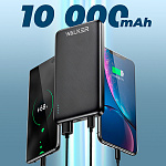 Power Bank Walker WB-410, 10000 mAh, Li-Pol, 2.4A, черный