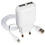 СЗУ L078, 12Вт, 2.4А, USBx2, + кабель для Lightning, белое (+/-)