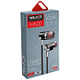 Наушники WALKER H520, микрофон, кнопка ответа, угл. разъем, черные