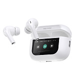 Наушники WALKER WTS-85, шумопод. ANC, сенсорный дисплей, белые