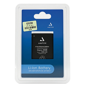 АКБ EURO AMFOX для Samsung (EB-BG530BBC) G530H/Galaxy Grand Prime/J5 (2600 mAh)