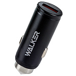 АЗУ WALKER  WCR-23, 3А, 18Вт, USB, поддержка QC, черное