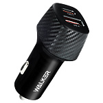 АЗУ WALKER  WCR-35, 48Вт, USB/Type-C, поддержка QC+PD, черное