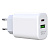 СЗУ L085A, 20Вт, USB/Type-C, поддержка QC+PD, + кабель Type-C/Type-C, белое (-)