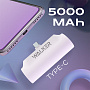 Power Bank Walker WB-950 Mini, 5000 mAh, Li-Pol, 2.1A, Type-С, индикатор, подставка, белый