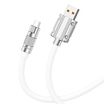 Кабель USB NB-227, 6А, Type-C, поддержка QC, белый (-)