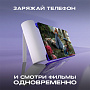 Power Bank Walker WB-950 Mini, 5000 mAh, Li-Pol, 2.1A, Type-С, индикатор, подставка, белый