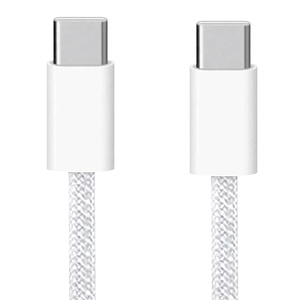 Кабель USB WALKER  C860, Type-C-Type-C, 65W, поддержка PD, нейлон, белый