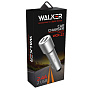 АЗУ WALKER  WCR-22, 2в1, 2.4А, 12Вт, USBx2, + кабель Micro, длинный корпус, черное