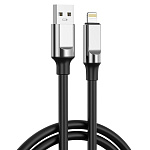 Кабель USB NB-251, 6А, для Lightning, поддержка QC, черный (-)