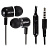Наушники EP31, микрофон, кнопка ответа, черные