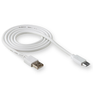 Кабель USB WALKER  C110, Micro USB, в пакете, белый