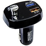 Авто FM модулятор FM-C193 Bluetooth/USB/SD micro/дисплей + USB выход на зарядку 3.1 A, (мятая упак)