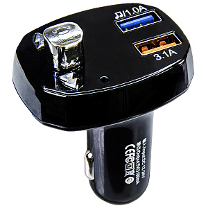 Авто FM модулятор FM-C193 Bluetooth/USB/SD micro/дисплей + USB выход на зарядку 3.1 A, (мятая упак)