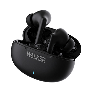 Наушники WALKER WTS-60, шумопод. ENC, независ. работа наушников, черные