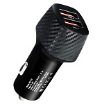 АЗУ WALKER  WCR-33, 36Вт, USBx2, поддержка QC, черное