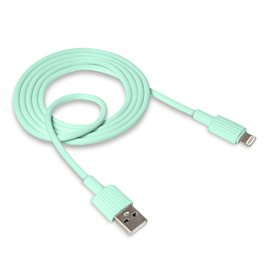 Кабель USB NB-156, 2.4A, Lightning, зеленый (-)
