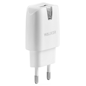 CЗУ WALKER WH-11, 1А, 5Вт, USB, белое