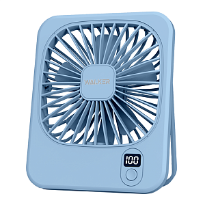 Вентилятор WALKER WFAN-35, с дисплеем, голубой