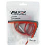 Кабель AUX WALKER  WCA-051, 3.5мм, плоский, четырехконтактный, в пакете, красный
