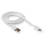 Кабель USB "WALKER" C110,  для Lightning, в пакете, белый