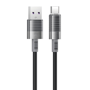 Кабель USB NB-282, 6А, Type-C, поддержка QC, черный (-)
