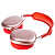 Наушники Bluetooth AMFOX AM-P9, полноразмерные, красные, (мятая упак)