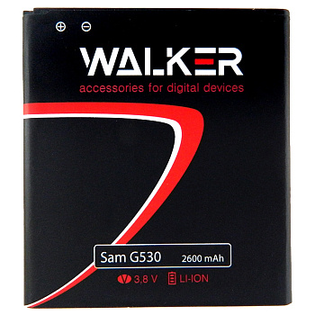 АКБ WALKER для Samsung (EB-BG530BBC) G530H/Galaxy Grand Prime/J5 (2600 mAh), (мятая упак)