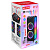Колонка NDR-1010S, Bluetooth, 99см, дин.2шт/10", 100Вт, пульт, 2 беспр. микрофона, подсветка, черная
