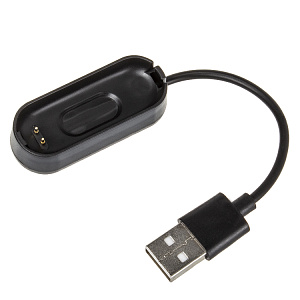 Кабель USB "WALKER" C154 для Xiaomi Mi Band 4, черный