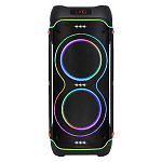 Колонка NDR-1810,Bluetooth,86см,дин.2шт/10",100Вт,пульт,2беспр.микрофона, подсветка, черная