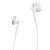 Наушники EP74, вкладыши, микрофон, кнопка ответа, рег. громк, разъем Type-C, белые (-)