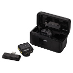 Беспроводной микрофон WALKER WRM-70, петличный, в кейсе, Type-C/для Lightning, черный (мятая упак)