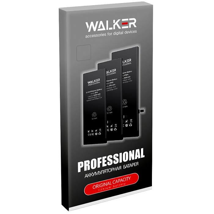 АКБ WALKER Professional для Apple iPhone 6 (1810 mAh), 100% оригинальная емкость