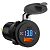 АЗУ AMFOX CCH-07, 38Вт, врезное, USB/Type-C, поддержка QC/PD, черное